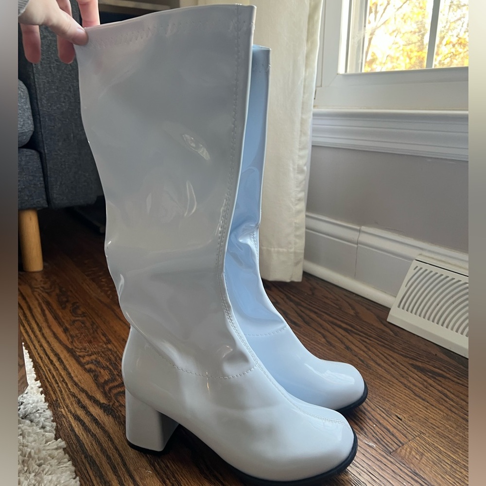 Women White Knee-High Boots